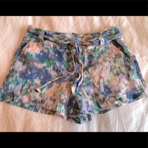 Urban Outfitters, Multicolored Linen Shorts